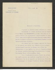 Nachlass Franz Steindachner, Brief von Frédéric Guitel an Franz Steindachner (17.02.1907), Inv.Nr. 184.01, Seite 1